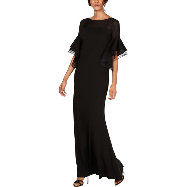 calvin klein black evening dress Vintage Calvin Klein Black Cocktail Dress main image 1