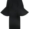 thumbnail image 1 of Calvin Klein Womens Bell Sleeve Sheath Dress, Black, 8, 1 of 1