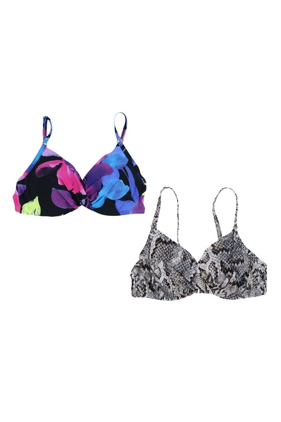 Womens Bikini Top Underwire Swimsuit Bathing Suit Twist Front New