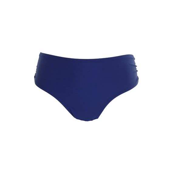 Calvin Klein Womens Blue Side Ruched Hipster Bikini Bottom XL
