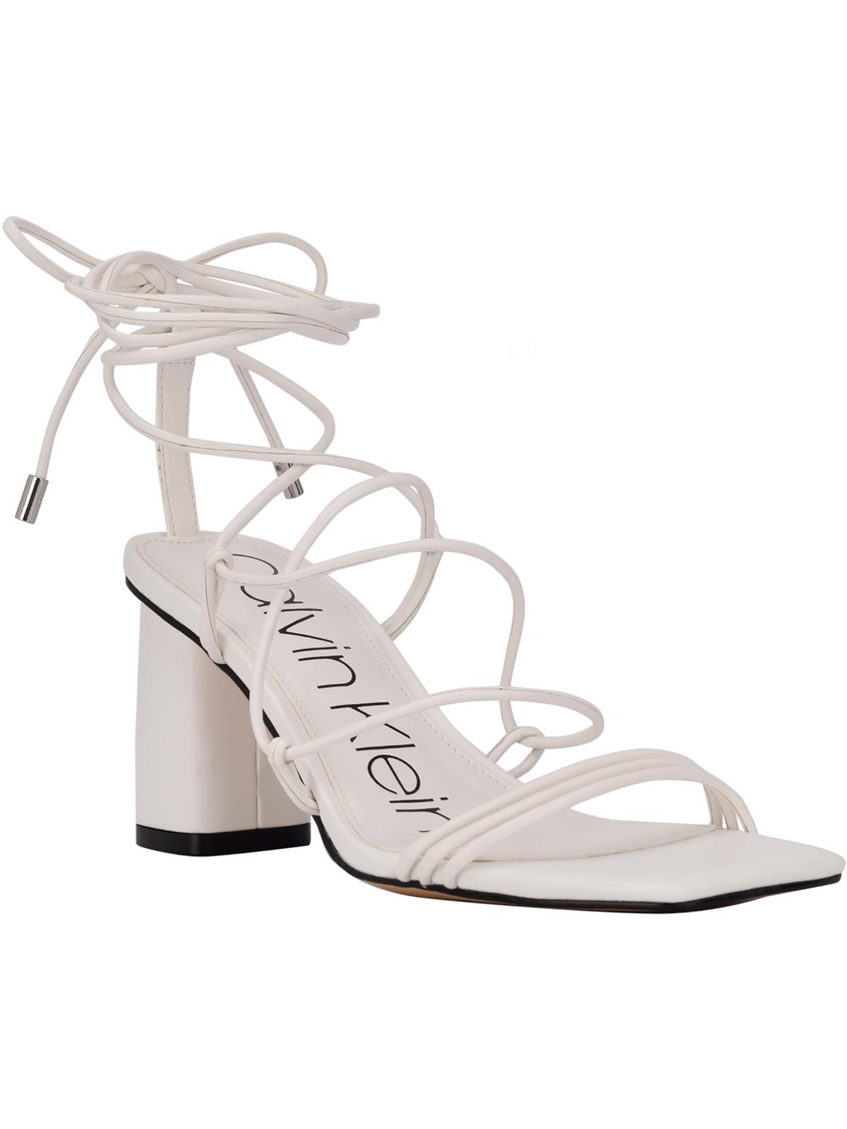 カルバンクライン Calvin Klein Womens Calista Faux Leather Strappy