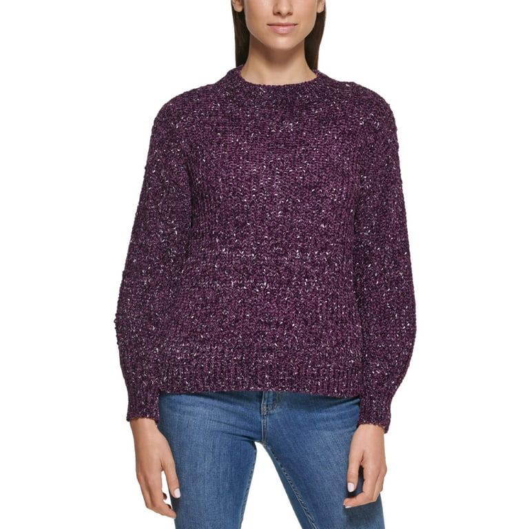 Calvin Klein Womens Chenille Crewneck Pullover Sweater 