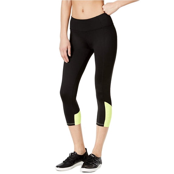 Calvin Klein Womens Colorblocked Capri Leggings;X-Small
