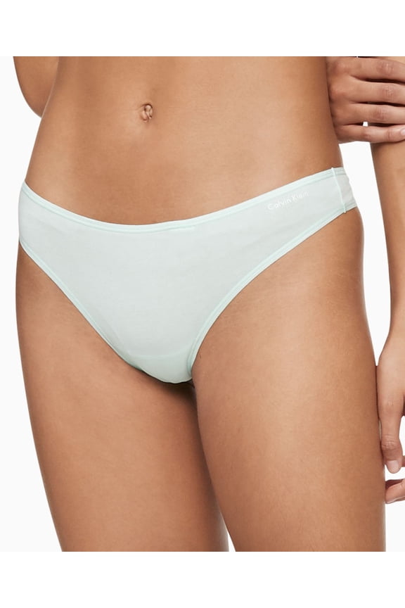 Womens Cotton Form Thong Underwear,Aqua Luster,Medium
