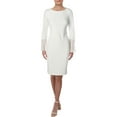 thumbnail image 1 of Calvin Klein Womens Crepe Bell Sleeve Bodycon Dress, 1 of 2