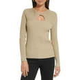 thumbnail image 1 of Calvin Klein Womens Cut-Out Ribbed Knit Pullover Sweater, 1 of 2