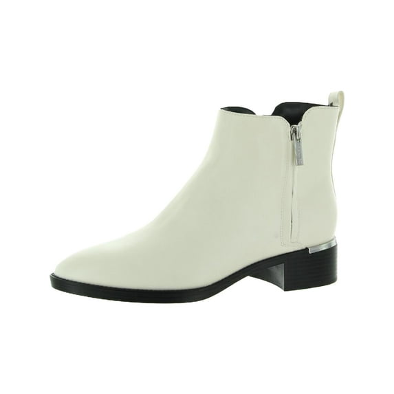 Calvin Klein Womens Deneice 2 Faux Leather Almond Toe Ankle Boots
