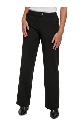 calvin klein curvy fit dress pants Calvin Klein Black Plus Size Pants