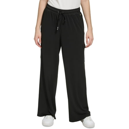 Calvin Klein Womens Elastic Pull On Cargo Pants