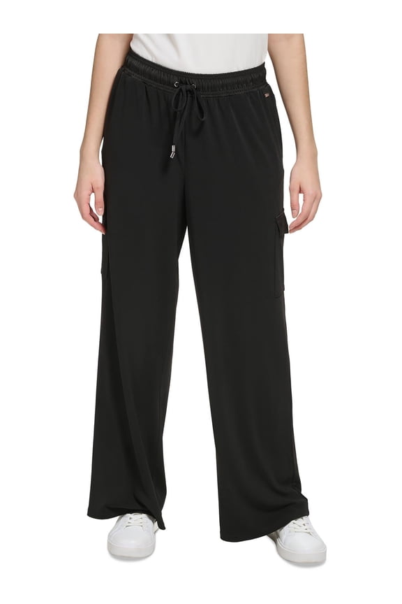 Womens Elastic Pull On Cargo Pants