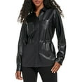 thumbnail image 1 of Calvin Klein Womens Faux Leather Lightweight Motorcycle Jacket, 1 of 1