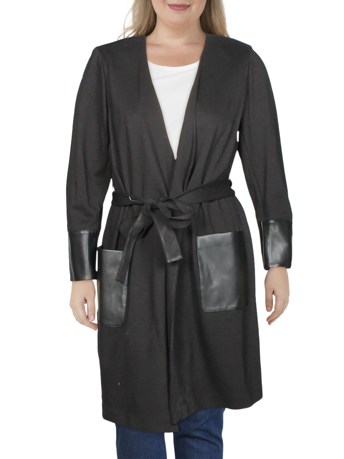 chinese dress ladies Michael Kors Blue Wool & Black Leather Dress sz 4 l Michael's Luxury  Consignment – Michael's Consignment NYC main image 1
