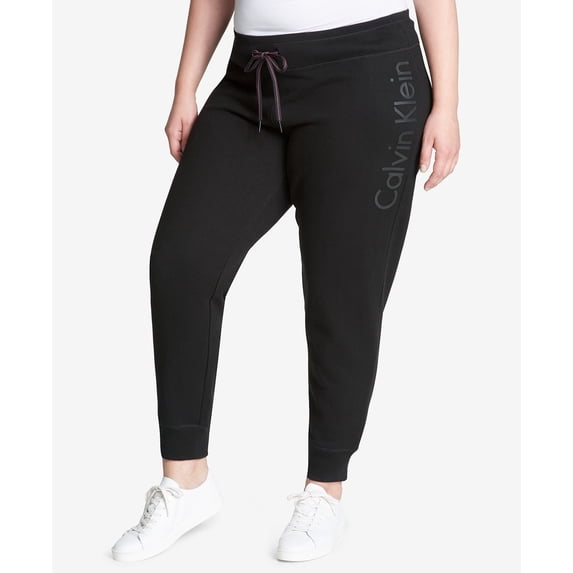 Calvin Klein Womens Fleece Logo Joggers