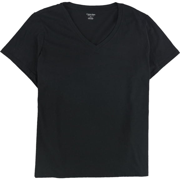 Calvin Klein Womens Graphic Embellished T-Shirt, Black, 1X