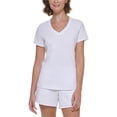 thumbnail image 1 of Calvin Klein Womens Graphic Embellished T-Shirt, White, 1X, 1 of 1