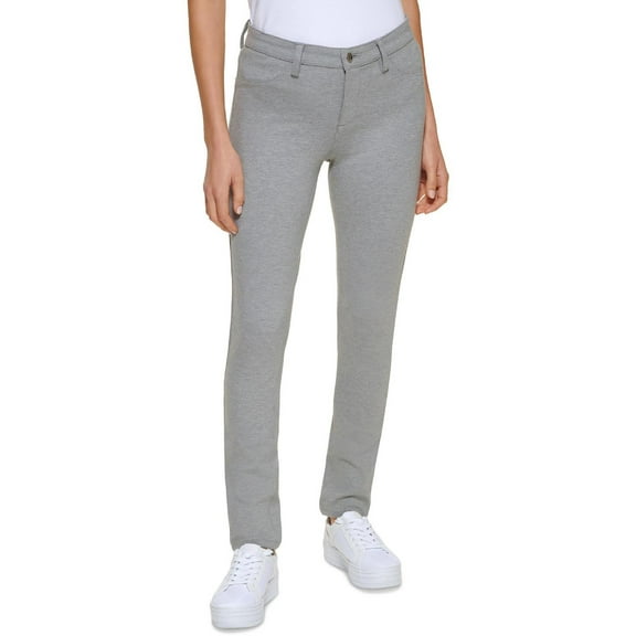 Calvin Klein Womens Heathered High Rise Skinny Pants