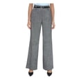 thumbnail image 1 of Calvin Klein Womens High Rise Heathered Wide Leg Pants, 1 of 1