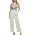 thumbnail image 1 of Women's X-Fit Wide Leg Linen Blend Pants Cream 12, 1 of 2