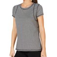 thumbnail image 1 of Calvin Klein Womens Inset Shoulder Seams T-Shirt, 1 of 1