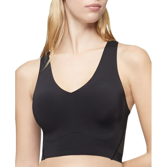Calvin Klein Womens Invisible Comfort Mesh Lift Racerback Bralette;X-Small