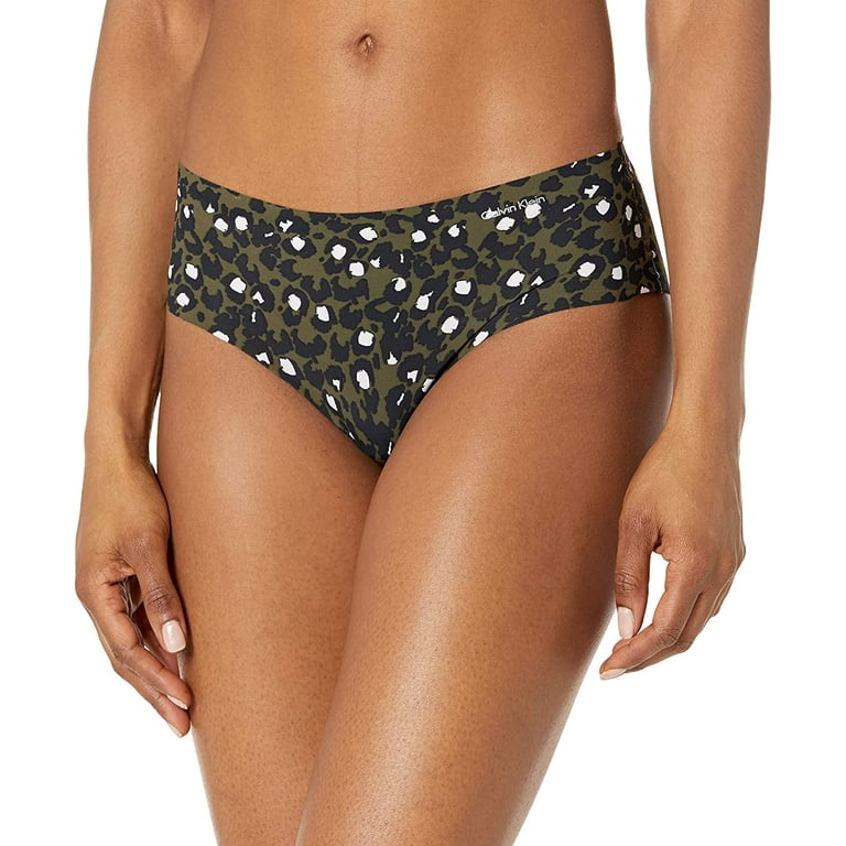 Calvin Klein Womens Invisibles Hipster Multipack Panty X-Small Sunday  Leopardfatigues 