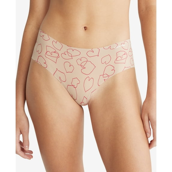 Calvin Klein Womens Invisibles Hipster Panty, Beige , XL