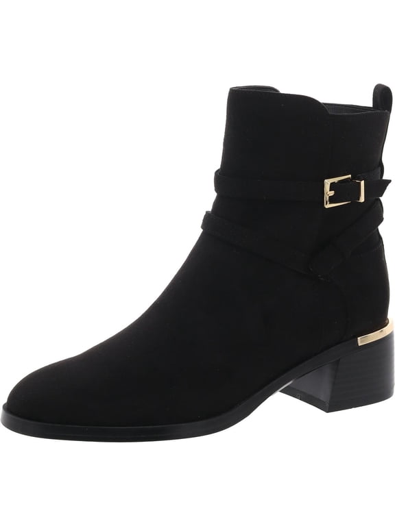 Womens Jasen2 Zipper Faux Suede Ankle Boots