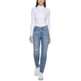 thumbnail image 1 of Calvin Klein Womens Jeans Hi Rise Slim Distressed Denim 25 Ridgefield, 1 of 9