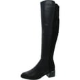 thumbnail image 1 of Calvin Klein Womens Jotty 2 Faux Leather Zipper Over-The-Knee Boots, 1 of 1