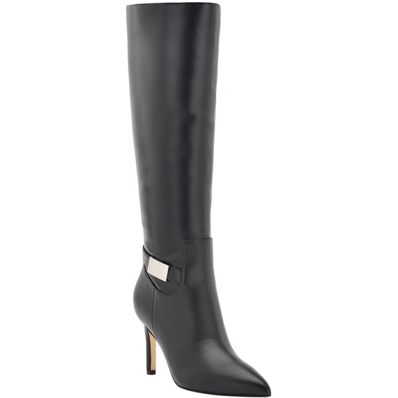 Calvin Klein Womens KCJEORA Faux Leather Tall Knee-High Boots