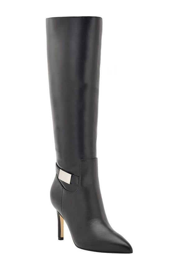 Womens KCJEORA Faux Leather Tall Knee-High Boots