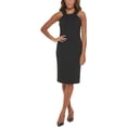 thumbnail image 1 of Calvin Klein Womens Knit Sleeveless Halter Dress, 1 of 1