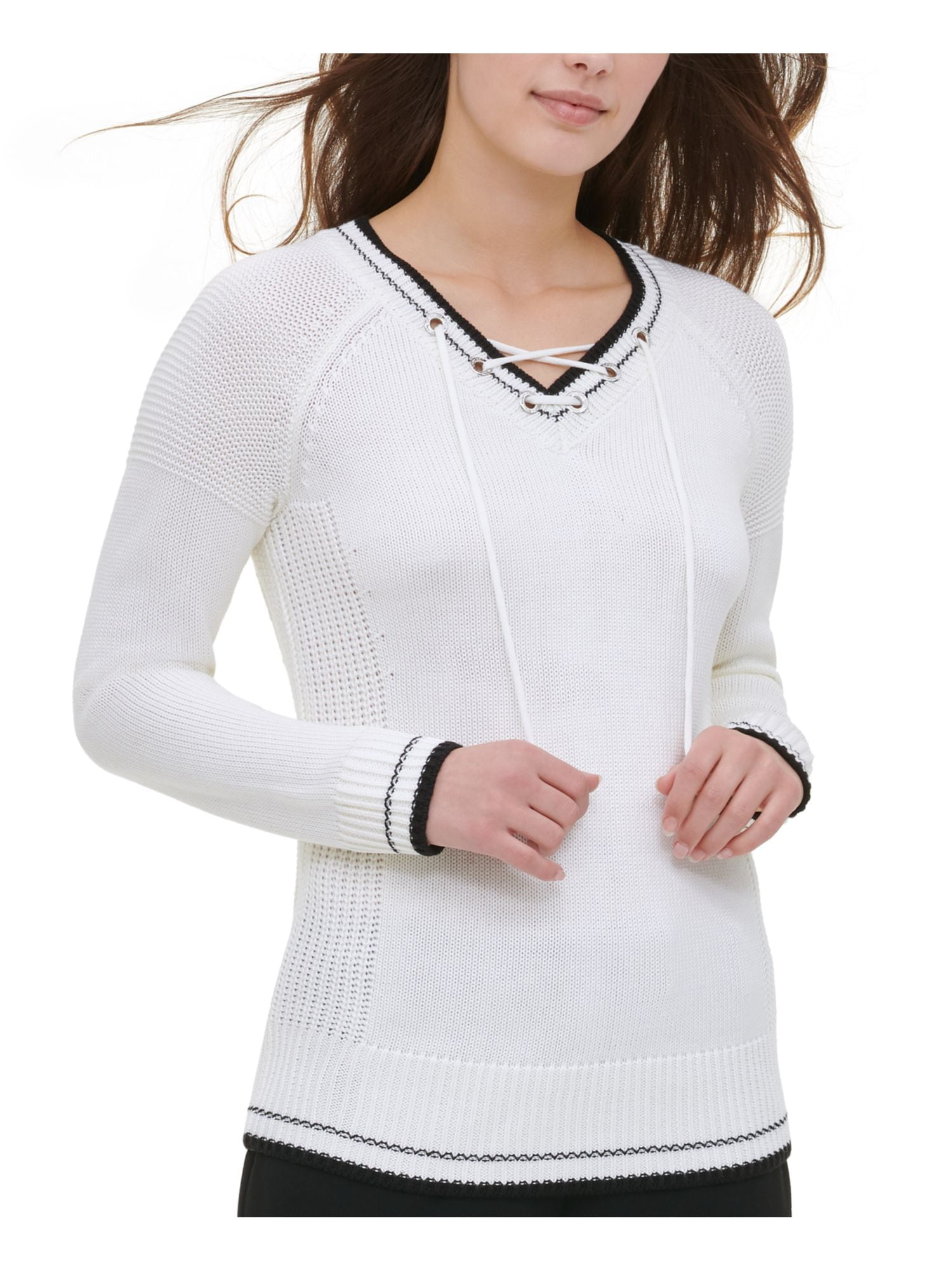 Calvin klein white turtleneck sale