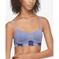 thumbnail image 1 of Calvin Klein Womens Lightly Lined Bralette,Bleached Denim,Small, 1 of 1