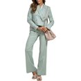 thumbnail image 1 of Calvin Klein Womens Linen Blend Crop One-Button Blazer, 1 of 1