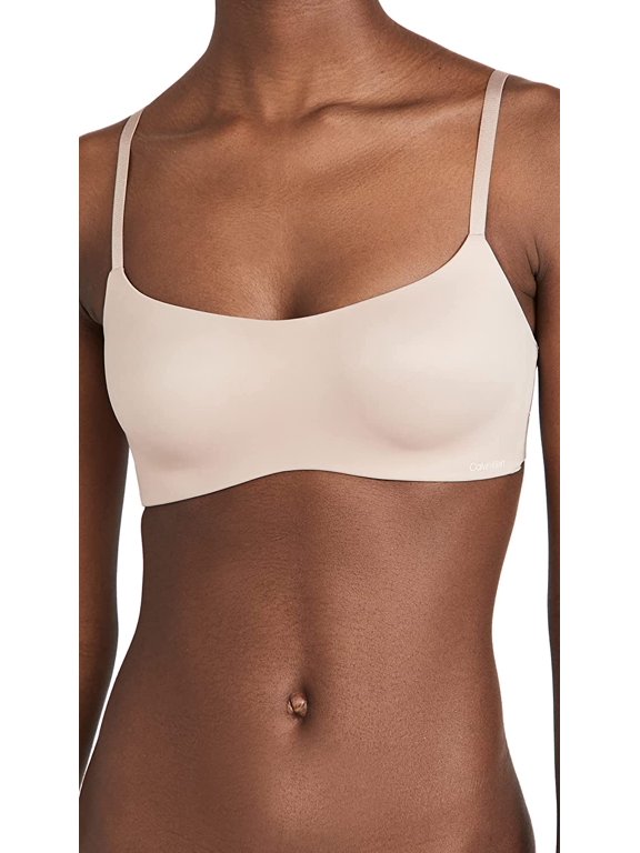 Womens Liquid Touch Lightly Lined Scoop Neck Bra 36C Honey Almond