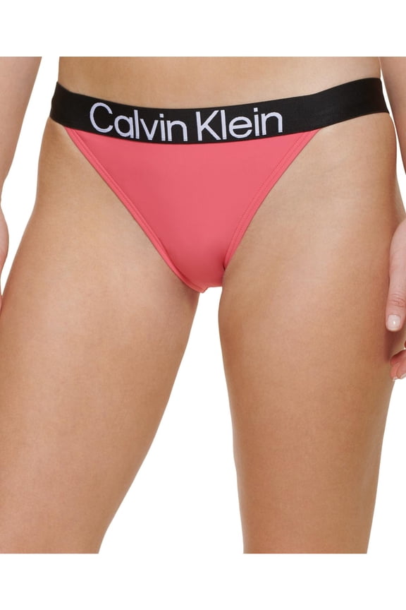 Women's Bikini Bottoms Logo Waist Swimsuit Bathin Suit Pink New