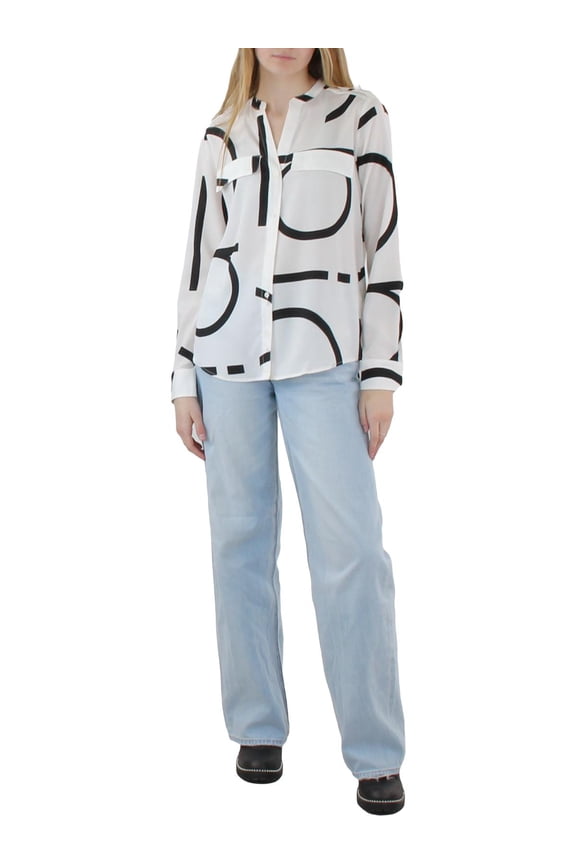 Womens Logo Button-down Blouse