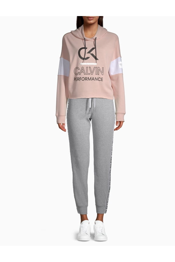 Womens Logo Colorblocked Hoodie Size L