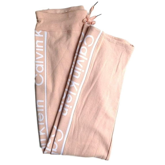 Calvin Klein Womens Logo High Rise Flared Leg Joggers