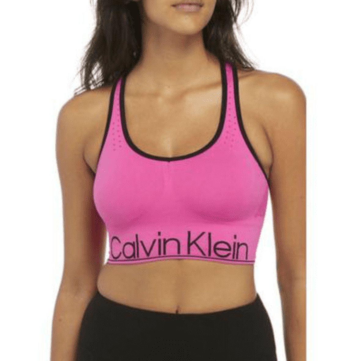 Calvin Klein Performance Women Bonsái Green Mid-Impact Sports Bra Size X- Small