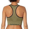 thumbnail image 1 of Calvin Klein Womens Mid-Impact Sports Bra Size X-Large Color Green/Black, 1 of 2