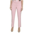 thumbnail image 1 of Calvin Klein Womens Slim Mid Rise Ankle Dress Pants, Pink, 10, 1 of 1