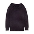 thumbnail image 1 of Calvin Klein Womens Mixed Stitch Pullover Sweater, Purple, Large, 1 of 3