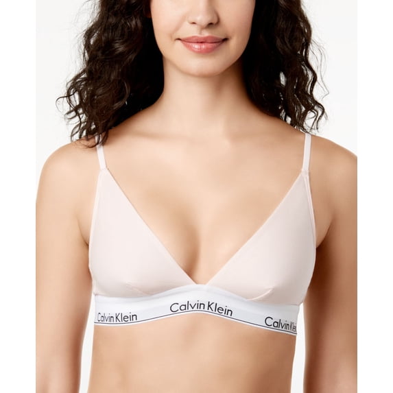 Calvin Klein Womens Modern Cotton Logo-Band Triangle Bralette
