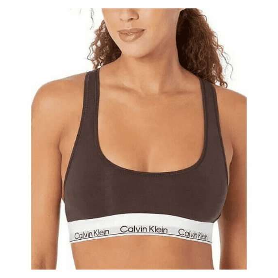 Calvin Klein Womens Modern Naturals Unlined Bralette, WoodLand, 3X