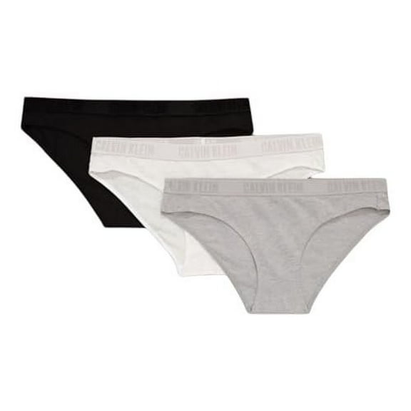 Calvin Klein Womens Monochrome Cotton Bikini Panty 3 Pack as1, alpha, m, regular, regular, Blackqp2000-915/HG_HO