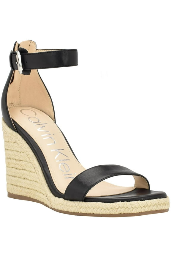 Womens NOSHELA Leather Open Toe Wedge Sandals