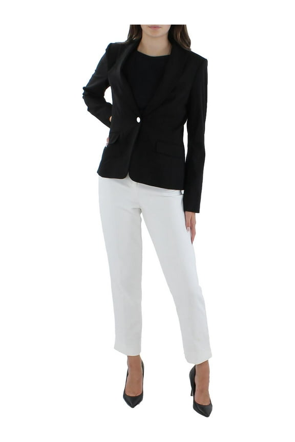 Women's One Button Blazer Black 12