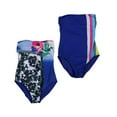 thumbnail image 1 of Calvin Klein Womens One Piece Bathing Suit Strapless Bandeau Swimsuit Blue New, 1 of 1